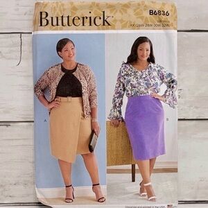 ⭐️5 for $28⭐️ NEW Butterick B6836 Sewing Patterns PLUS SIZE UNCUT